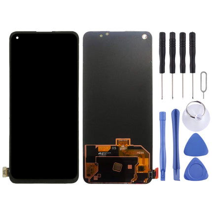 Fluid AMOLED LCD Screen and Digitizer Full Assembly for OnePlus Nord 2 5G 2021 (Black)-garmade.com