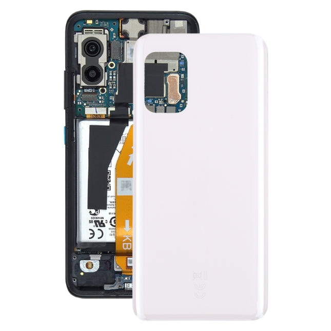 Glass Battery Back Cover with Adhesive for Asus Zenfone 8 ZS590KS(White)-garmade.com
