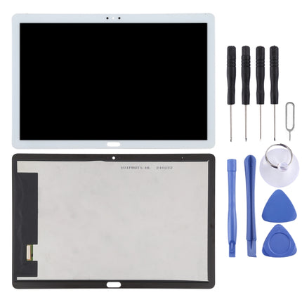 LCD Screen and Digitizer Full Assembly for Huawei MediaPad T5 10.1 (LTE) (White)-garmade.com