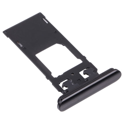 SIM Card Tray + SIM Card Tray / Micro SD Card Tray for Sony Xperia 5 (Black)-garmade.com