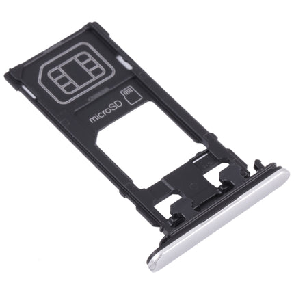 SIM Card Tray + Micro SD Card Tray for Sony Xperia X Performance (Silver)-garmade.com