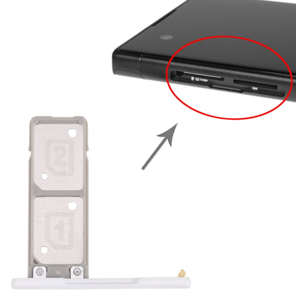 SIM Card Tray + SIM Card Tray for Sony Xperia XA1 Ultra / Xperia XA1 (White)-garmade.com