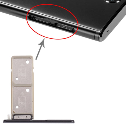 SIM Card Tray + SIM Card Tray for Sony Xperia XA2 Plus (Black)-garmade.com
