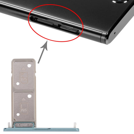 SIM Card Tray + SIM Card Tray for Sony Xperia XA2 Plus (Green)-garmade.com