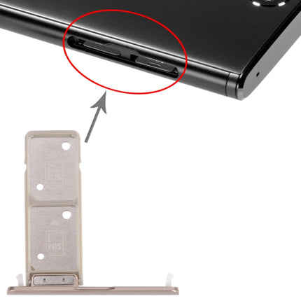 SIM Card Tray + SIM Card Tray for Sony Xperia XA2 Plus (Gold)-garmade.com
