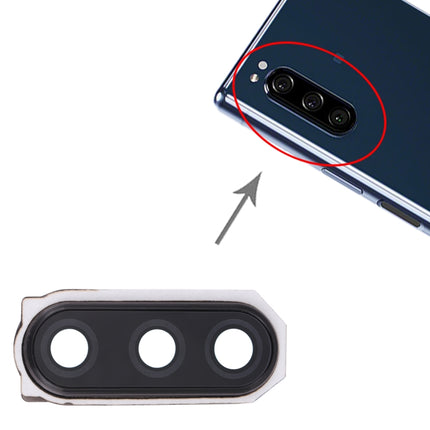 Camera Lens Cover for Sony Xperia 5 (Black)-garmade.com