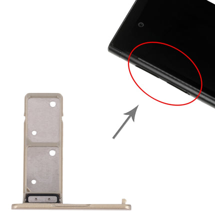 SIM Card Tray + SIM Card Tray for Sony Xperia XA1 Plus (Gold)-garmade.com