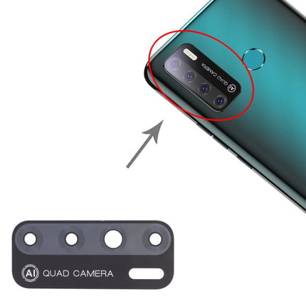 10 PCS Back Camera Lens for Tecno Pouvoir 4 / 4 Pro LC7-garmade.com