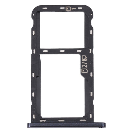 For ZTE Blade A52 SIM Card Tray + SIM Card Tray / Micro SD Card Tray (Grey)-garmade.com