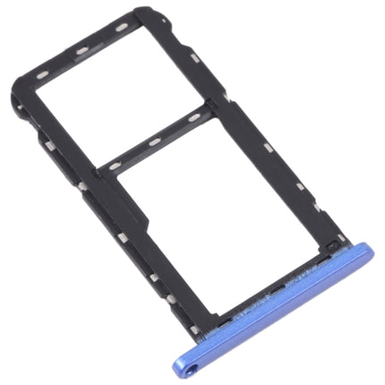 For ZTE Blade A72 SIM Card Tray + SIM Card Tray / Micro SD Card Tray (Blue)-garmade.com