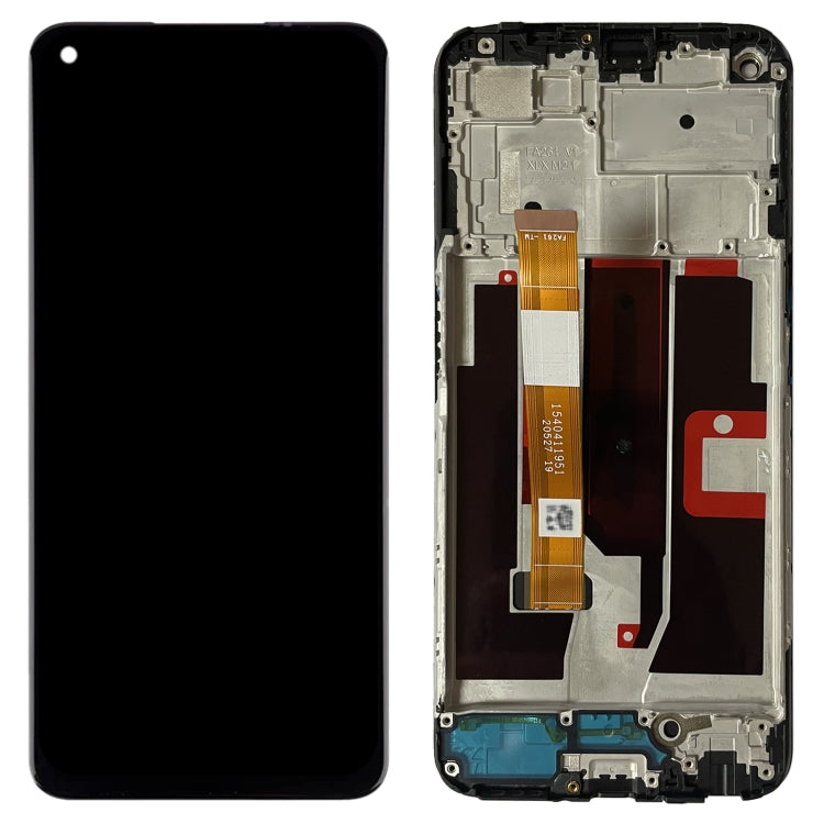 LCD Screen and Digitizer Full Assembly with Frame for OnePlus Nord N200 5G DE2118(Black)-garmade.com