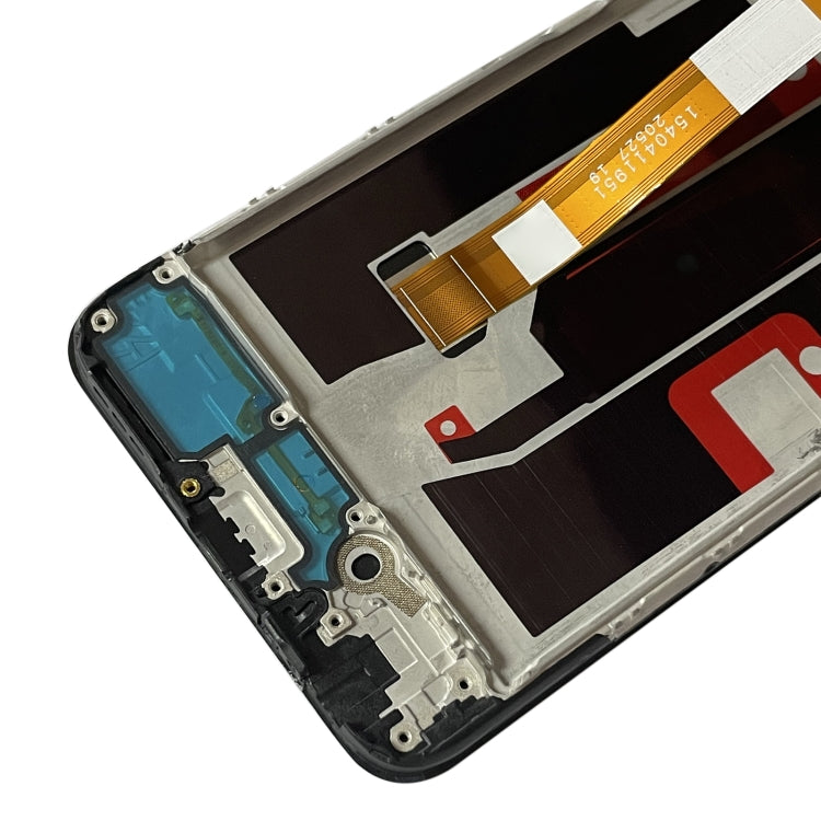 LCD Screen and Digitizer Full Assembly with Frame for OnePlus Nord N200 5G DE2118(Black)-garmade.com