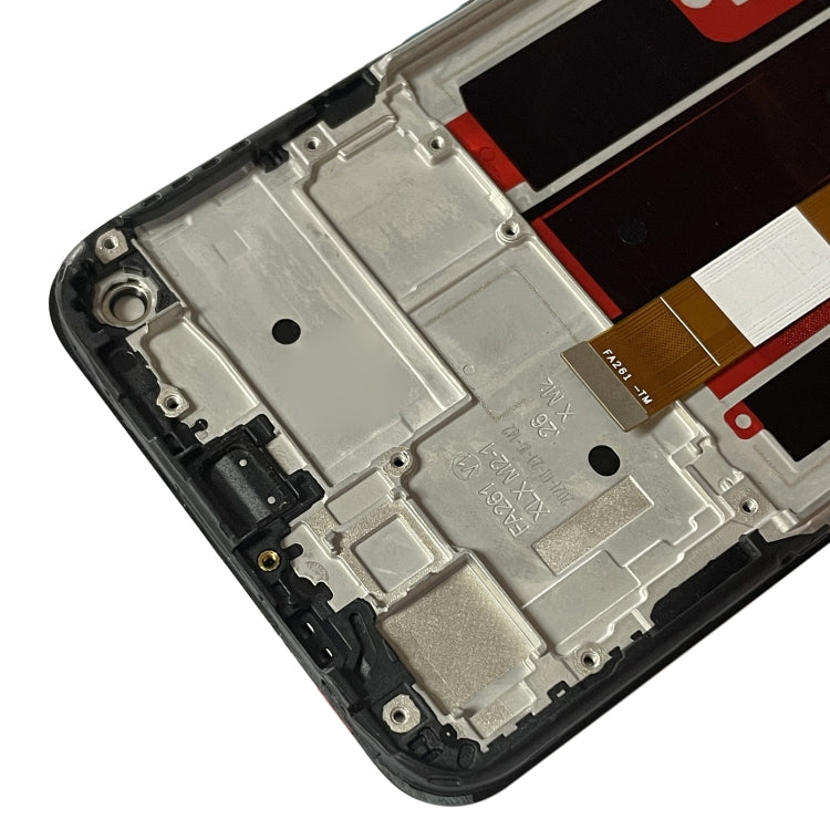 LCD Screen and Digitizer Full Assembly with Frame for OnePlus Nord N200 5G DE2118(Black)-garmade.com