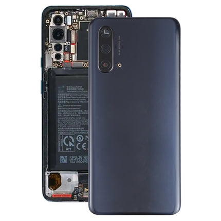Battery Back Cover with Camera Lens Cover for OnePlus Nord CE 5G(Black)-garmade.com