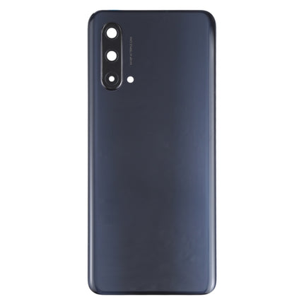 Battery Back Cover with Camera Lens Cover for OnePlus Nord CE 5G(Black)-garmade.com