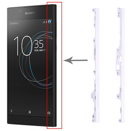 1 Pair Side Part Sidebar For Sony Xperia L1(White)-garmade.com