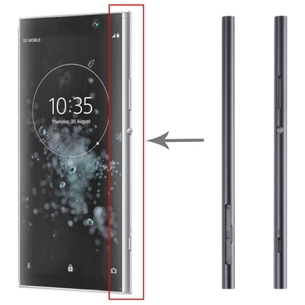 1 Pair Side Part Sidebar For Sony Xperia XA2 Plus (Black)-garmade.com