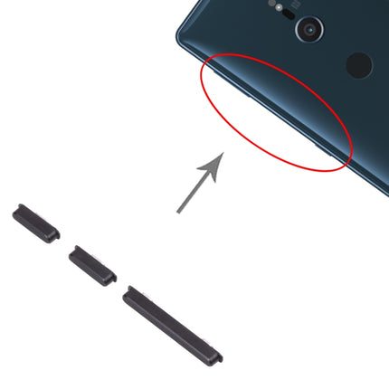 Power Button and Volume Control Button for Sony Xperia XZ2 Compact (Black)-garmade.com
