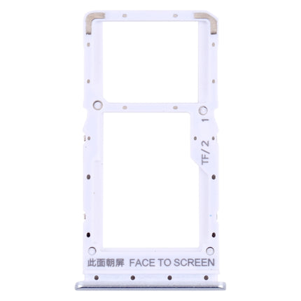 SIM Card Tray + SIM Card Tray / Micro SD Card Tray for Xiaomi Poco X3 GT 21061110AG (White)-garmade.com