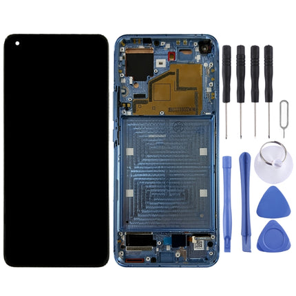 Original LCD Screen for Xiaomi Mi 11 M2011K2C, M2011K2G Digitizer Full Assembly with Frame(Blue)-garmade.com