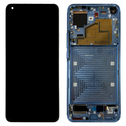 Original LCD Screen for Xiaomi Mi 11 M2011K2C, M2011K2G Digitizer Full Assembly with Frame(Blue)-garmade.com