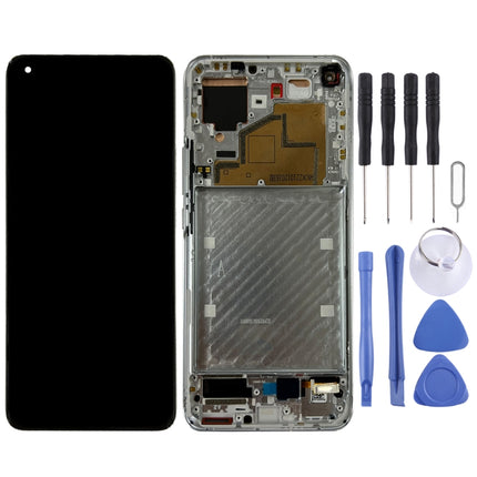 Original LCD Screen for Xiaomi Mi 11 M2011K2C, M2011K2G Digitizer Full Assembly with Frame(Silver)-garmade.com