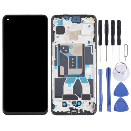 Original Super AMOLED Material LCD Screen and Digitizer Full Assembly with Frame for OPPO Realme GT 5G RMX2202-garmade.com
