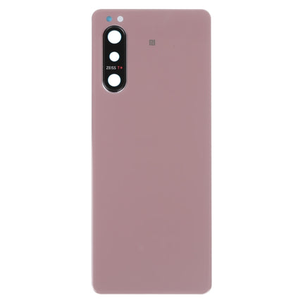 Battery Back Cover with Camera Lens Cover for Sony Xperia 5 II(Pink)-garmade.com