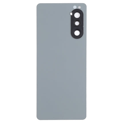 Battery Back Cover with Camera Lens Cover for Sony Xperia 5 II(Grey)-garmade.com