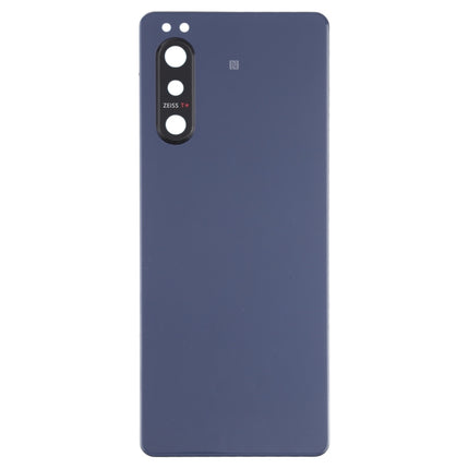 Battery Back Cover with Camera Lens Cover for Sony Xperia 5 II(Blue)-garmade.com