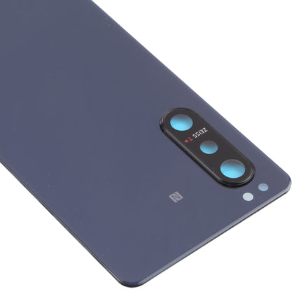 Battery Back Cover with Camera Lens Cover for Sony Xperia 5 II(Blue)-garmade.com