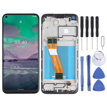 LCD Screen and Digitizer Full Assembly with Frame for Nokia 3.4 / 5.4 TA-1288 TA-1285 TA-1283 TA-1333 TA-1340 TA-1337 TA-1328 TA-1325(Black)-garmade.com