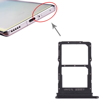 SIM Card Tray + SIM Card Tray for Huawei Nova 8 (Black)-garmade.com