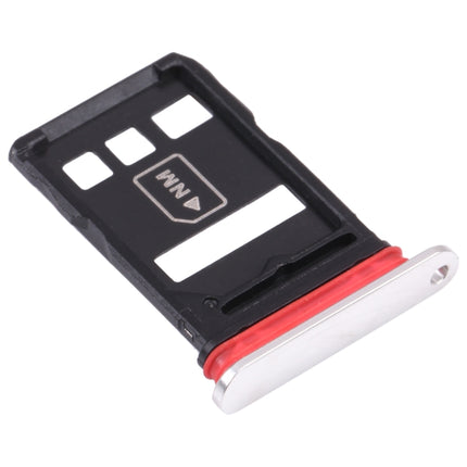 NM Card Tray + SIM Card Tray for Huawei Mate 40E 4G (Silver)-garmade.com