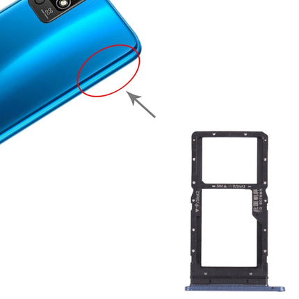 SIM Card Tray + SIM Card Tray / Micro SD Card Tray for Honor play 5T (Blue)-garmade.com