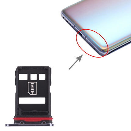 SIM Card Tray + NM Card Tray for Huawei Mate 40 Pro+(Black)-garmade.com