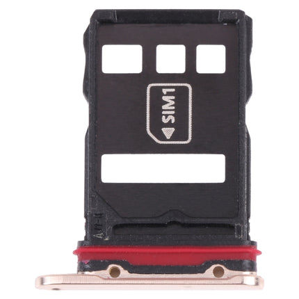 SIM Card Tray + NM Card Tray for Huawei Mate 40 Pro+ (Gold)-garmade.com