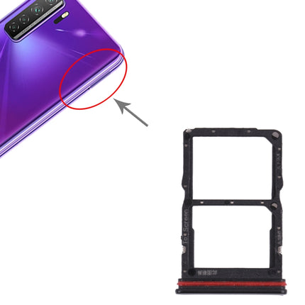 SIM Card Tray + NM Card Tray for Huawei nova 7 SE 5G Youth (Black)-garmade.com