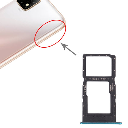 SIM Card Tray + SIM Card Tray / Micro SD Card Tray for Huawei Enjoy 20 5G (Green)-garmade.com