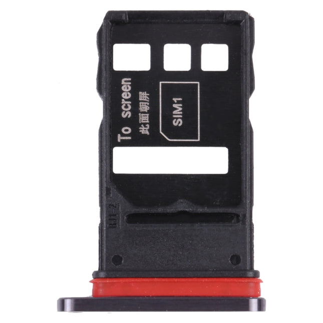 SIM Card Tray + SIM Card Tray for Honor 30 Pro+(Black)-garmade.com