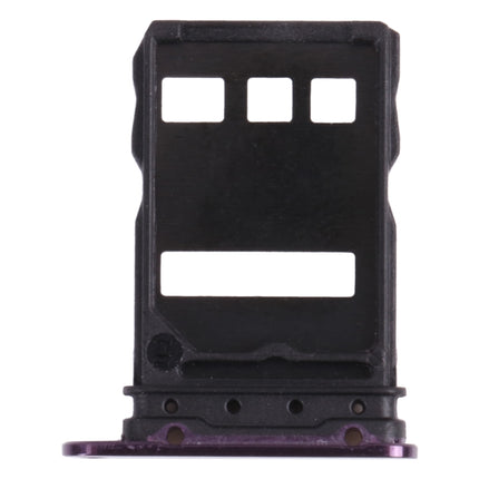 SIM Card Tray + NM Card Tray for Huawei Mate 30E Pro 5G (Dark Purple)-garmade.com