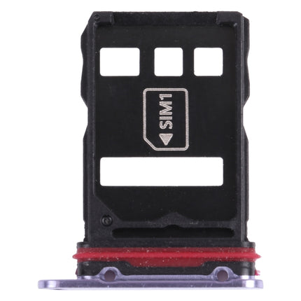 SIM Card Tray + NM Card Tray for Huawei Mate 30E Pro 5G (Purple)-garmade.com