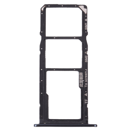 SIM Card Tray + SIM Card Tray + Micro SD Card Tray for Huawei Y6 Prime (2018) (Black)-garmade.com