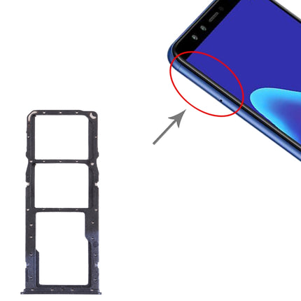 SIM Card Tray + SIM Card Tray + Micro SD Card Tray for Huawei Y9 (2018)(Blue)-garmade.com