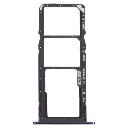 SIM Card Tray + SIM Card Tray + Micro SD Card Tray for Huawei Enjoy 8e (Black)-garmade.com