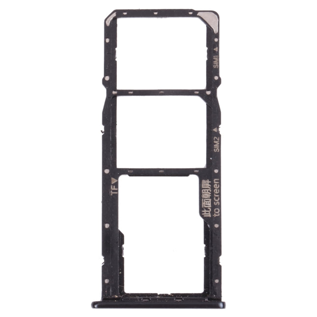 SIM Card Tray + SIM Card Tray + Micro SD Card Tray for Huawei Nova 2 Lite / Y7 Prime (2018) (Black)-garmade.com