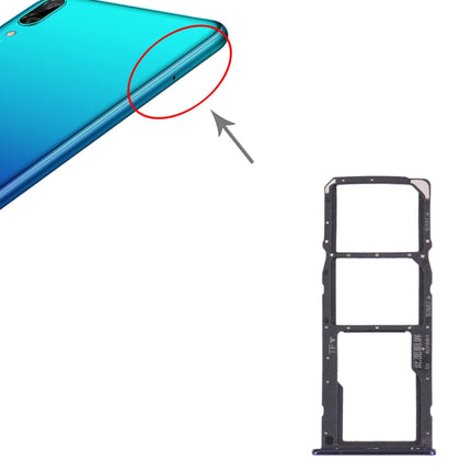 SIM Card Tray + SIM Card Tray + Micro SD Card Tray for Huawei Y7 Pro 2018 (Blue)-garmade.com