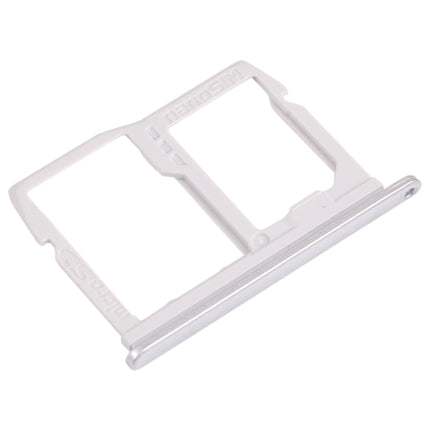 Nano SIM Card Tray + Micro SD Card Tray for LG K31 LM-K300Q, LMK300, LGL355DL (Silver)-garmade.com