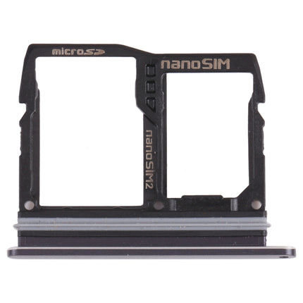 Nano SIM Card Tray + Nano SIM Card Tray / Micro SD Card Tray for LG Wing 5G LMF100N, LM-F100N, LM-F100V, LM-F100 (Black)-garmade.com