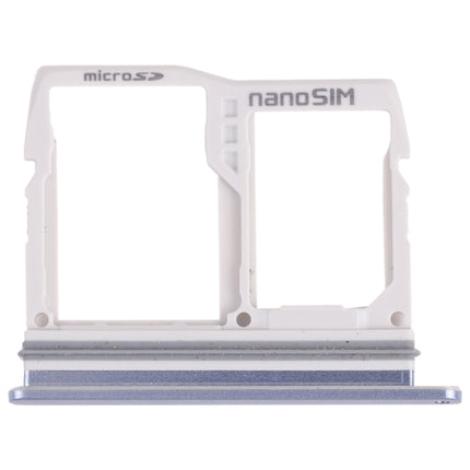 Nano SIM Card Tray + Nano SIM Card Tray / Micro SD Card Tray for LG Wing 5G LMF100N, LM-F100N, LM-F100V, LM-F100 (Blue)-garmade.com